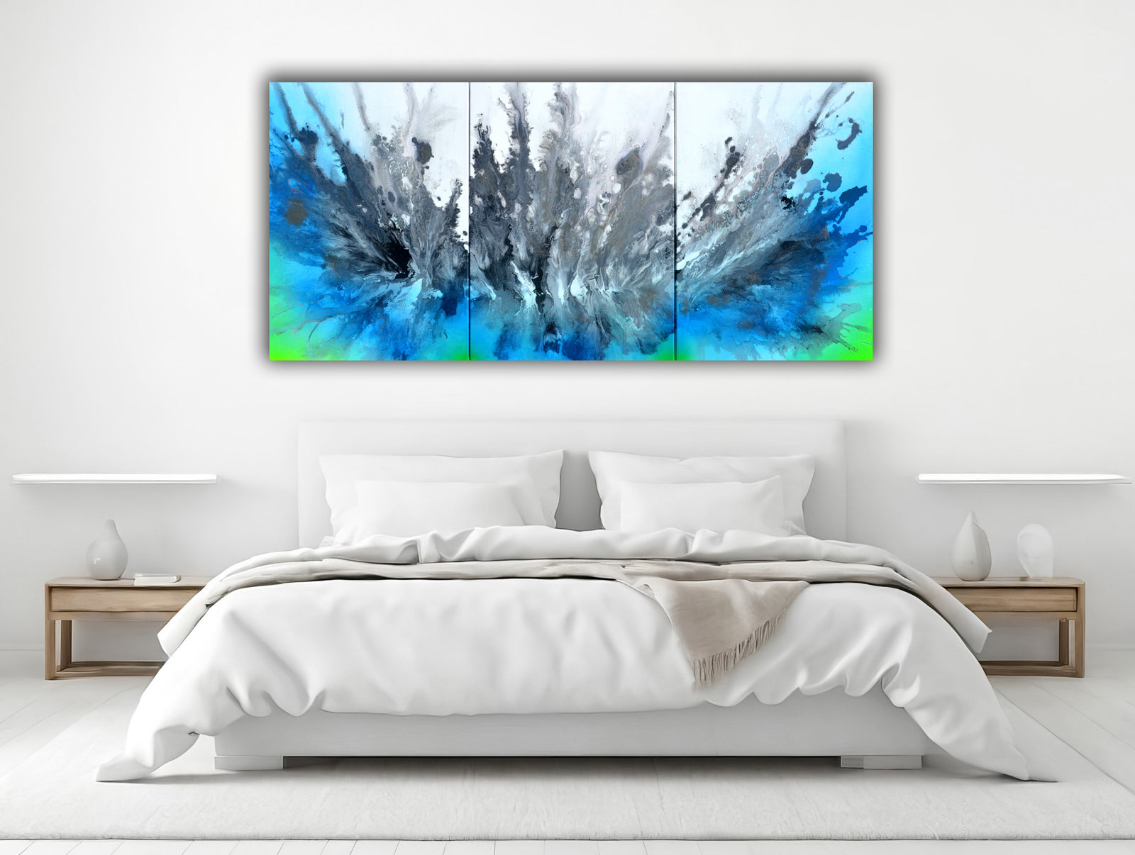 Astral Love 30 Large Textured Monochrome Abstract