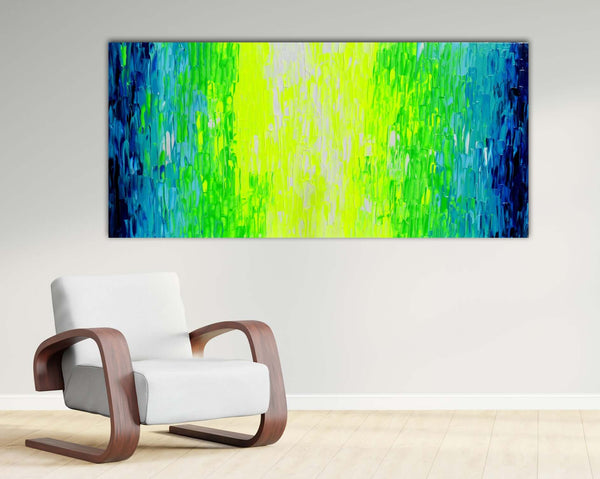 YGB - Bold Neon Abstract Painting Palette Knife