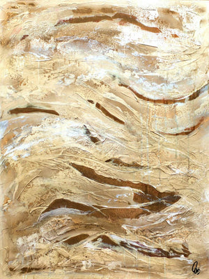 Golden Waves – Original Abstract Painting by Edelgard Schroer