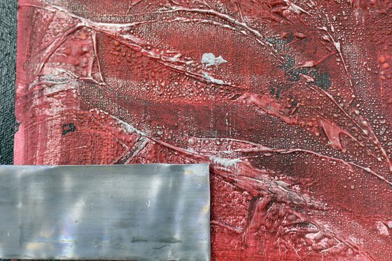 Hearts of Steel – Original Abstract Painting by Edelgard Schroer
