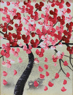 Spring Days in Japan – Original Acrylic Painting by Edelgard Schroer