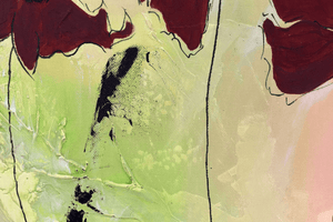 Scarlet Breeze – Original Abstract Painting by Edelgard Schroer