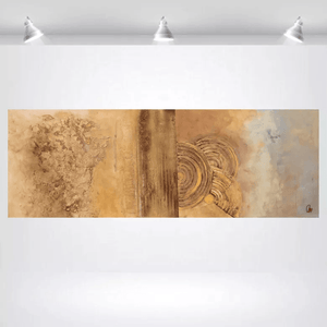 Golden Echoes – Original Textured Abstract Painting by Edelgard Schroer