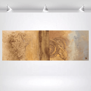 Golden Echoes – Original Textured Abstract Painting by Edelgard Schroer