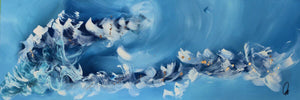 Azure Flow 2025 Acrylic painting by Edelgard Schroer