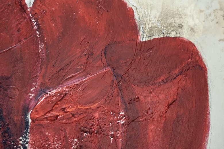 Abstract Roses – Original Floral Painting by Edelgard Schroer