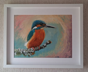 The Kingfisher Original Oil Painting by Steffan Johnson