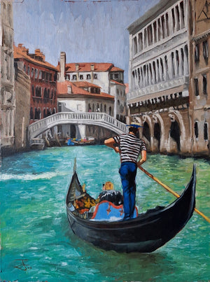 The Gondola Ride through Venice