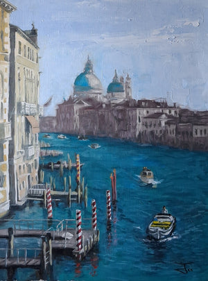 The Grand Canal from Ponte dell'Accademia: Santa Maria della Salute
