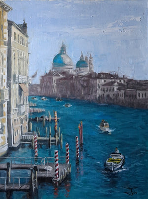 The Grand Canal from Ponte dell'Accademia: Santa Maria della Salute