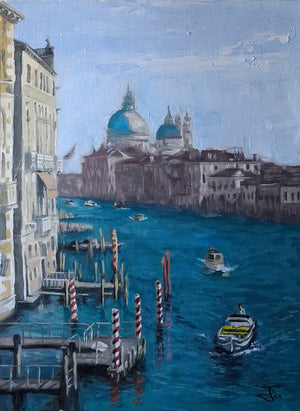 The Grand Canal from Ponte dell'Accademia: Santa Maria della Salute