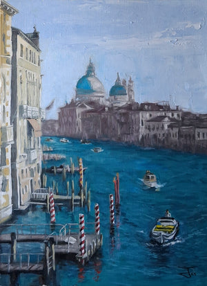 The Grand Canal from Ponte dell'Accademia: Santa Maria della Salute