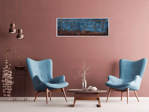 Midnight Ember – Original Textured Abstract Painting by Edelgard Schroer