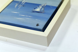 Ocean Breeze – Original Sailing Boats Painting by Edelgard Schroer