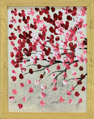 Spring Days in Japan – Original Acrylic Painting by Edelgard Schroer
