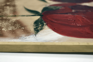 Abstract Roses – Original Floral Painting by Edelgard Schroer