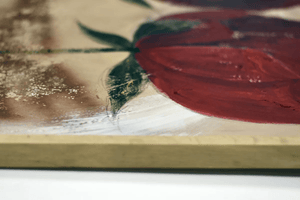 Abstract Roses – Original Floral Painting by Edelgard Schroer