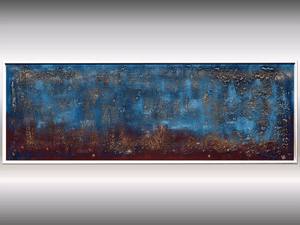 Midnight Ember – Original Textured Abstract Painting by Edelgard Schroer
