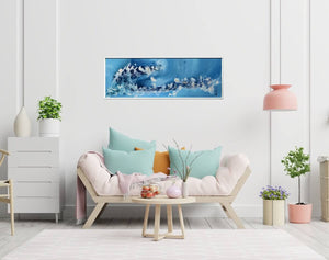Azure Flow – Original Acrylic Painting by Edelgard Schroer