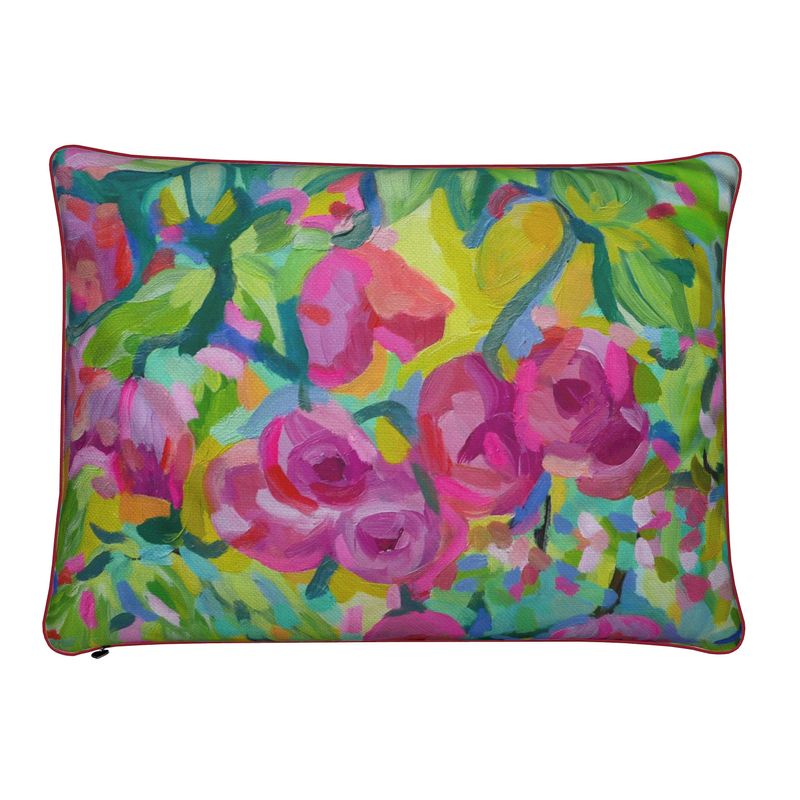 Camellia Cushion | Design by Lesley Blackburn