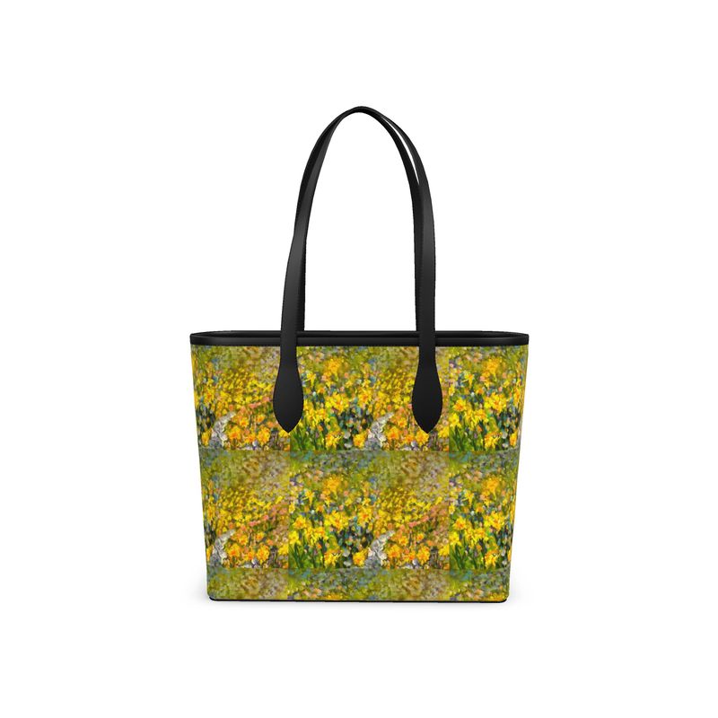 Leather City Shopper | Daffodils by Lesley Blackburn