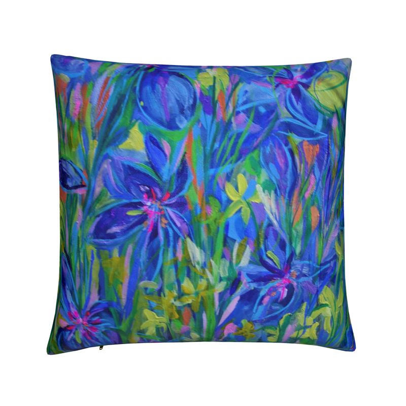 Iris Cushion | Design by Lesley Blackburn