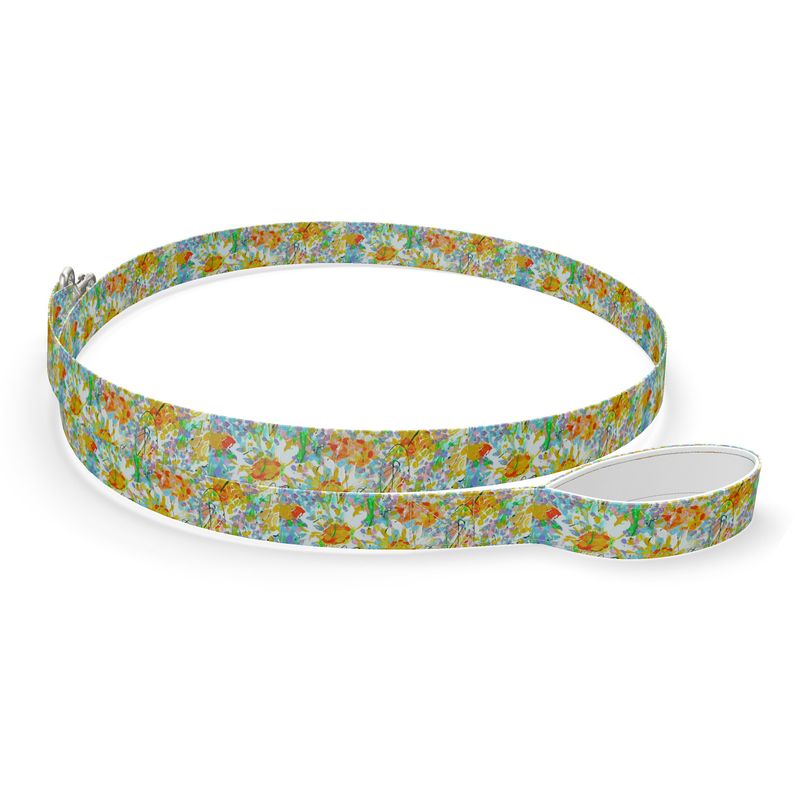 Dog Lead – Daisy Meadow Design by Lesley Blackburn
