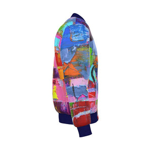 Mens Reversible Silk Bomber Jacket