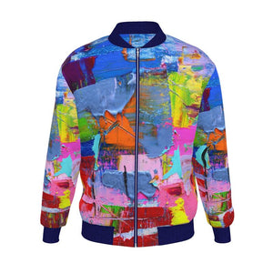 Mens Reversible Silk Bomber Jacket