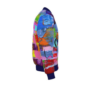 Mens Reversible Silk Bomber Jacket