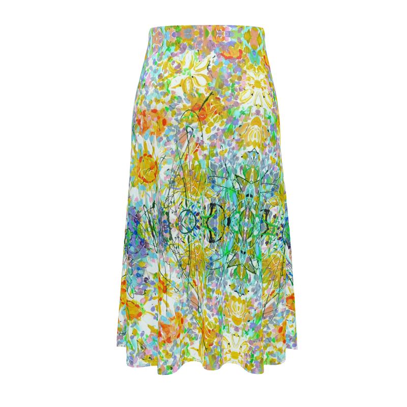 Midi Skirt | Daisy Meadow by Lesley Blackburn