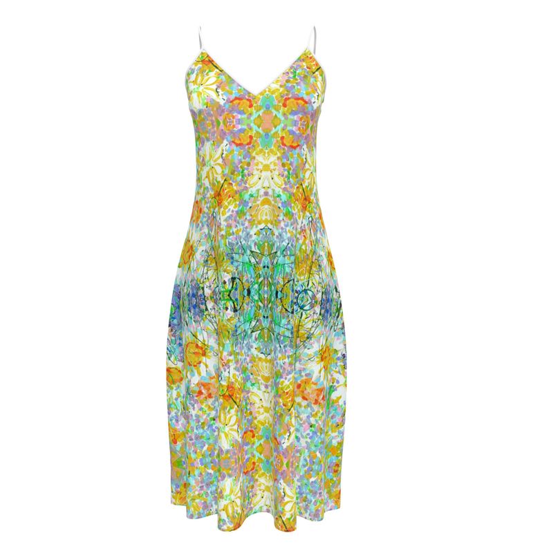 Sleeveless Midi Dress | Daisy Meadow by Lesley Blackburn