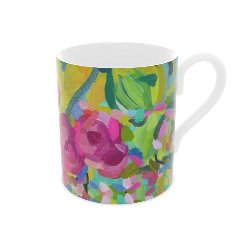 Bone China Mug | Camellia Design by Lesley Blackburn