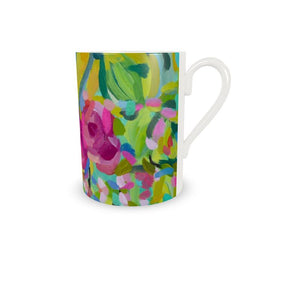 Bone China Cup & Saucer | Camellia Design by Lesley Blackburn