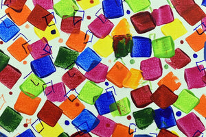 Dancing Pixels – Original Abstract Painting by Edelgard Schroer