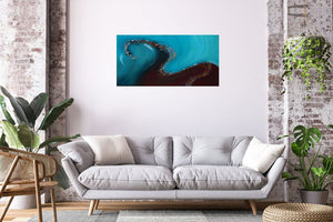 Twilight River – Original Abstract Painting by Edelgard Schroer