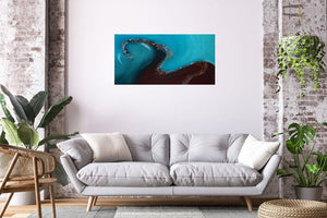 Twilight River – Original Abstract Painting by Edelgard Schroer