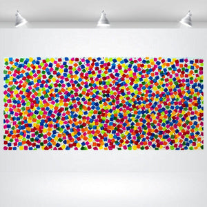 Dancing Pixels – Original Abstract Painting by Edelgard Schroer