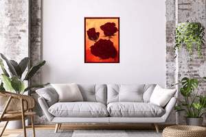 Crimson Grace – Original Acrylic Painting by Edelgard Schroer