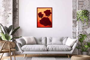 Crimson Grace – Original Acrylic Painting by Edelgard Schroer