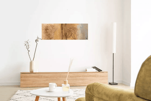 Golden Echoes – Original Textured Abstract Painting by Edelgard Schroer