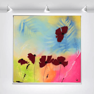 Scarlet Breeze – Original Abstract Painting by Edelgard Schroer