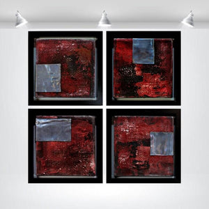 Metallic Echoes – Original Acrylic Painting by Edelgard Schroer