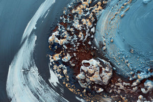 Liquid Horizon – Original Abstract Painting by Edelgard Schroer