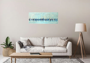 Sailing Rhythm – Original Abstract Seascape Painting by Edelgard Schroer