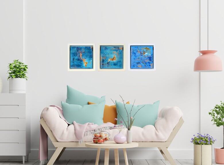 Traces of Gold – Original Acrylic Painting by Edelgard Schroer