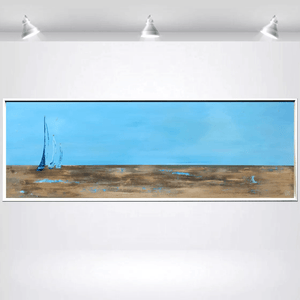 Sailing Silence – Original Acrylic Painting by Edelgard Schroer