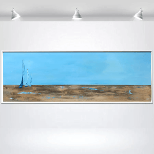 Sailing Silence – Original Acrylic Painting by Edelgard Schroer