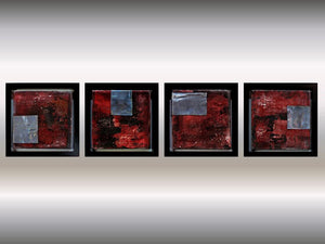 Metallic Echoes – Original Acrylic Painting by Edelgard Schroer