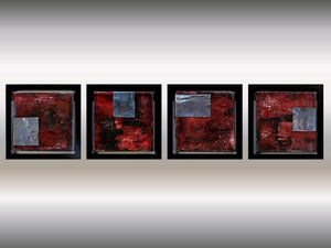 Metallic Echoes – Original Acrylic Painting by Edelgard Schroer